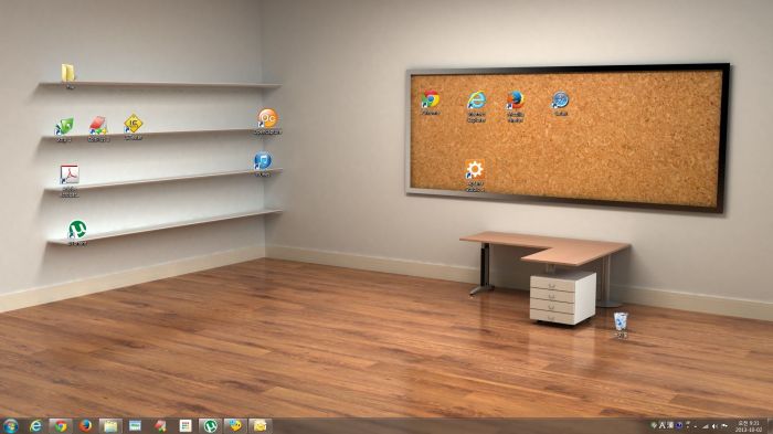 How to decorate desktop of windows 7