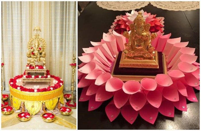 How to make ganpati decoration at home