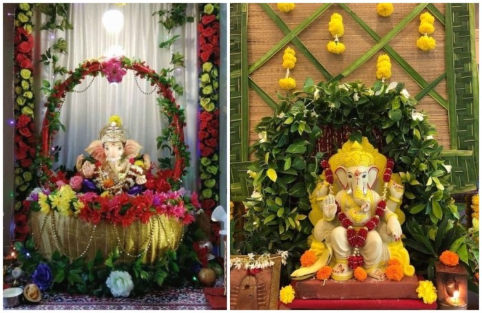 How to make ganpati decoration at home