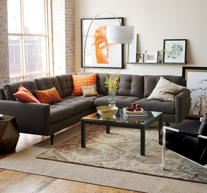 How to decorate a grey sofa living room