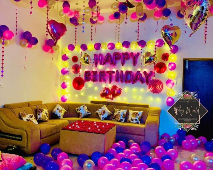 How to decorate the room for birthday