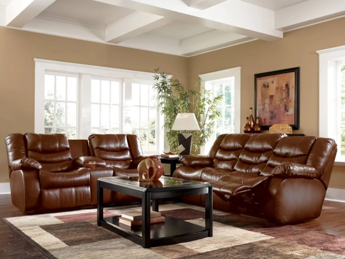 How to decorate brown living room furniture