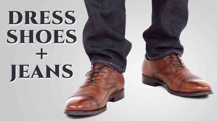 Mens dress shoes with jeans