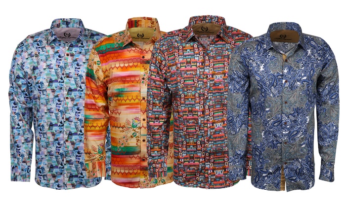 Men's patterned dress shirts