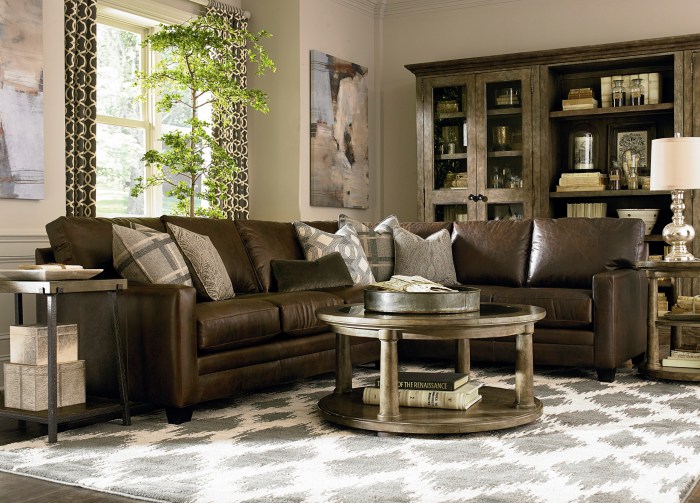 How to decorate brown living room furniture