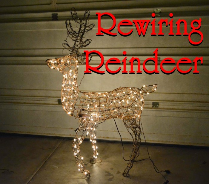 How to make a wire reindeer decoration