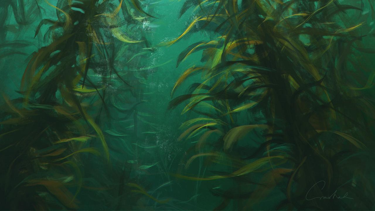 How to make a kelp forest decoration