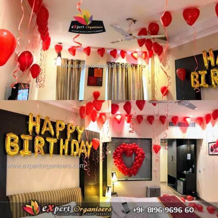 How to decorate room for surprise birthday