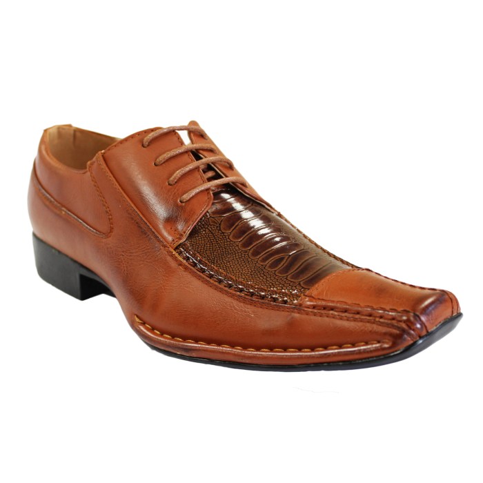 Mens square toe dress shoes